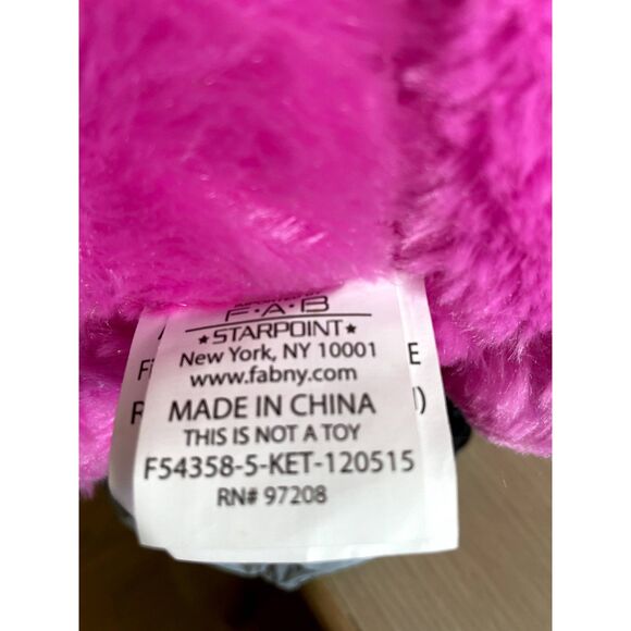 FAB Plush Pig Piggy Bank Pink Stuffed Animal Toy - Picture 5 of 5